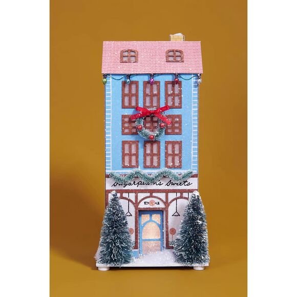 Anthropologie George & Viv Light-Up Holiday Village FULL SET OF 5 NEW - Picture 5 of 7
